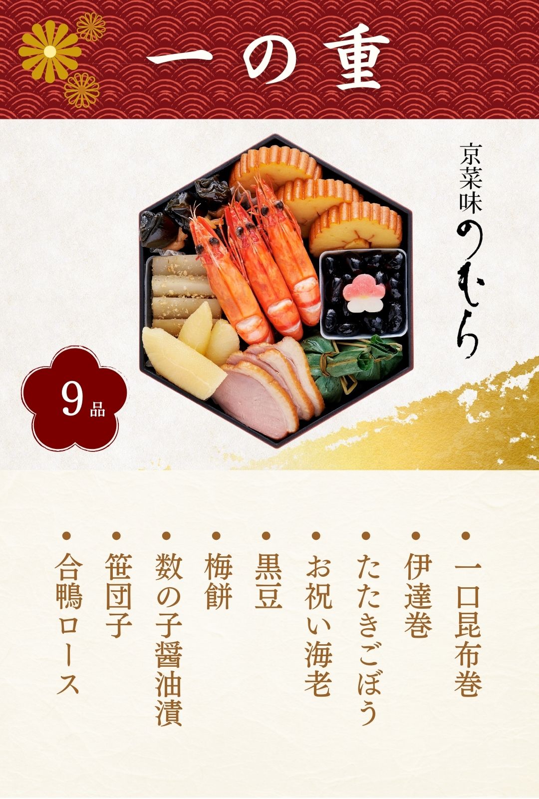 京菜味のむら 八坂(三段重)