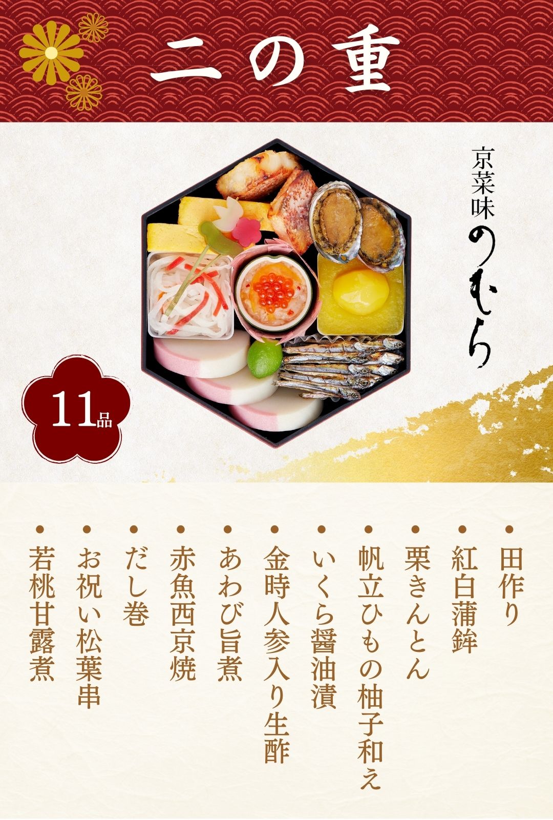 京菜味のむら 八坂(三段重)